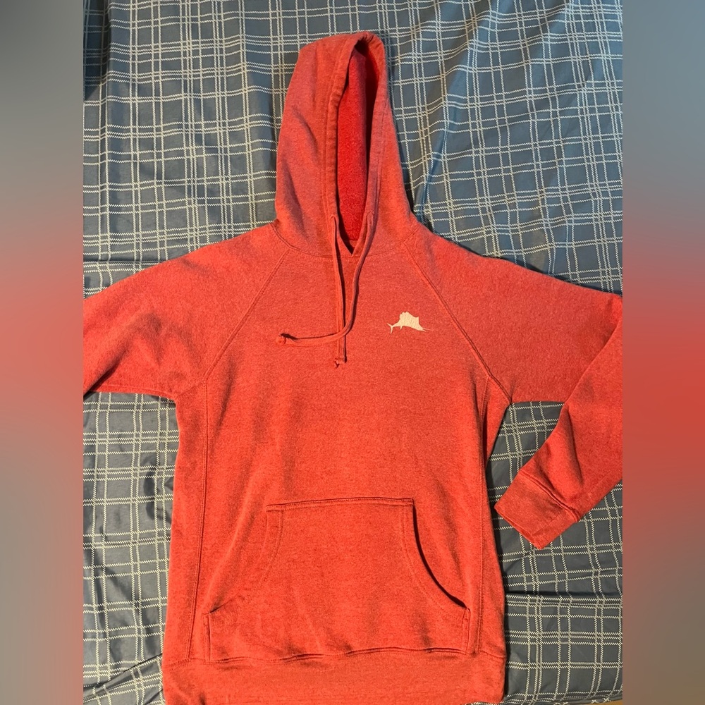 Pelagic pre loved hoodie sweatshirt coral color size S